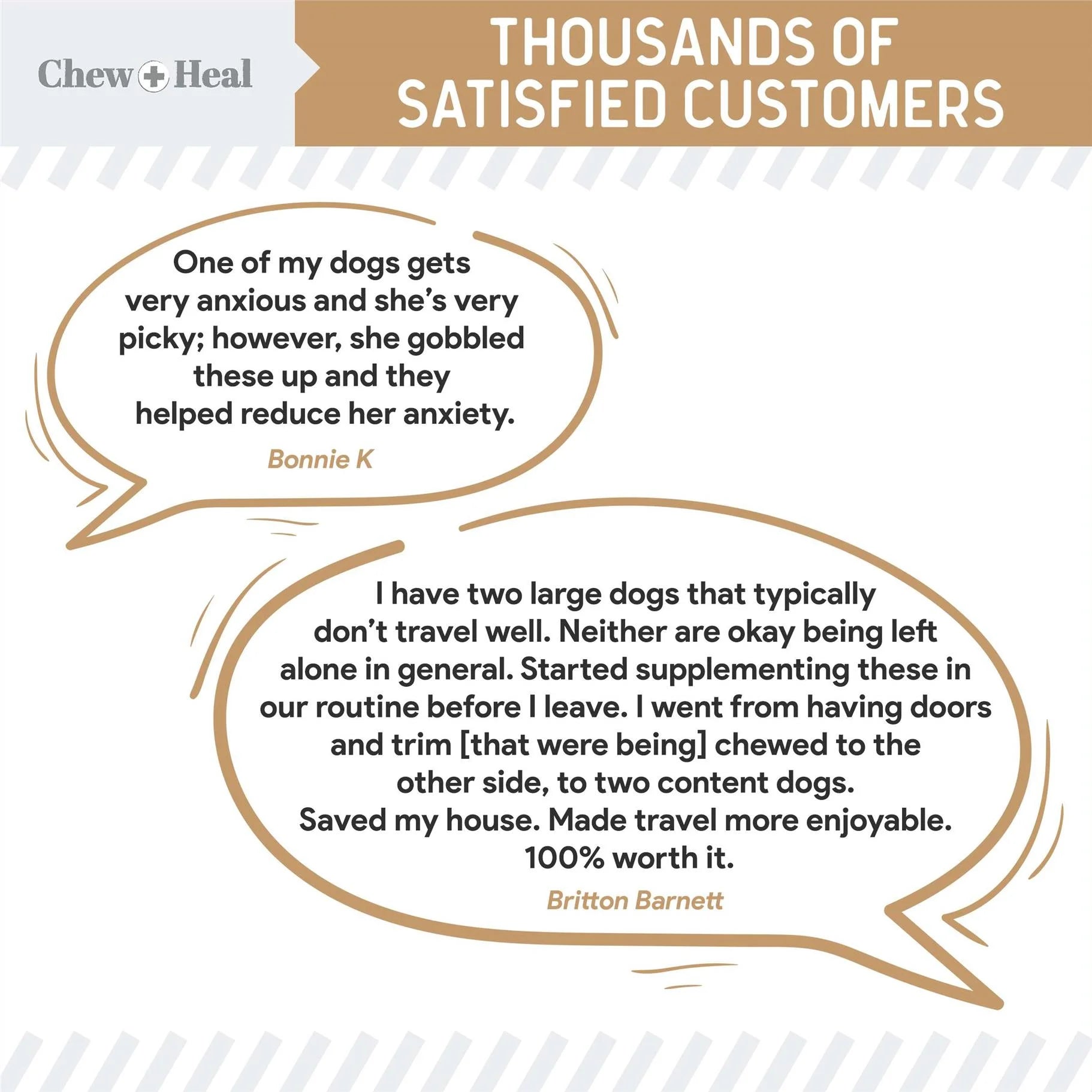 Dog Calming Treats, 30 Anxiety Relief Soft Chews for Dogs - Peanut Butter Flavor