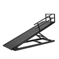 Foldable Pet Ramp Bed for Dogs Cats with Non-Slip Rubber,15.7"-27.5" Height Adjustable , 55.1"Lx17.7"W,Black